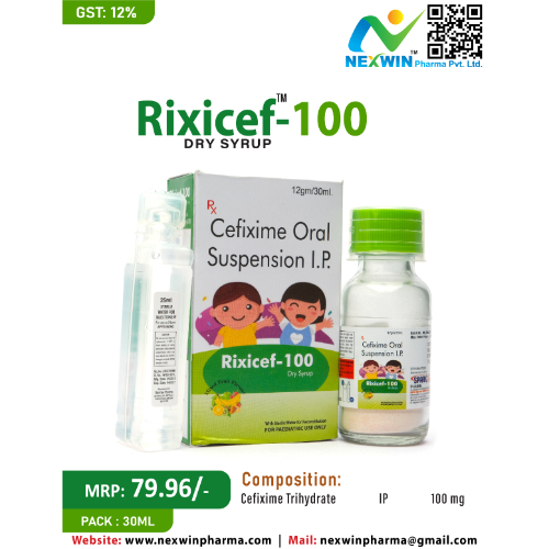 RIXICEF-100 DRY SYRUP