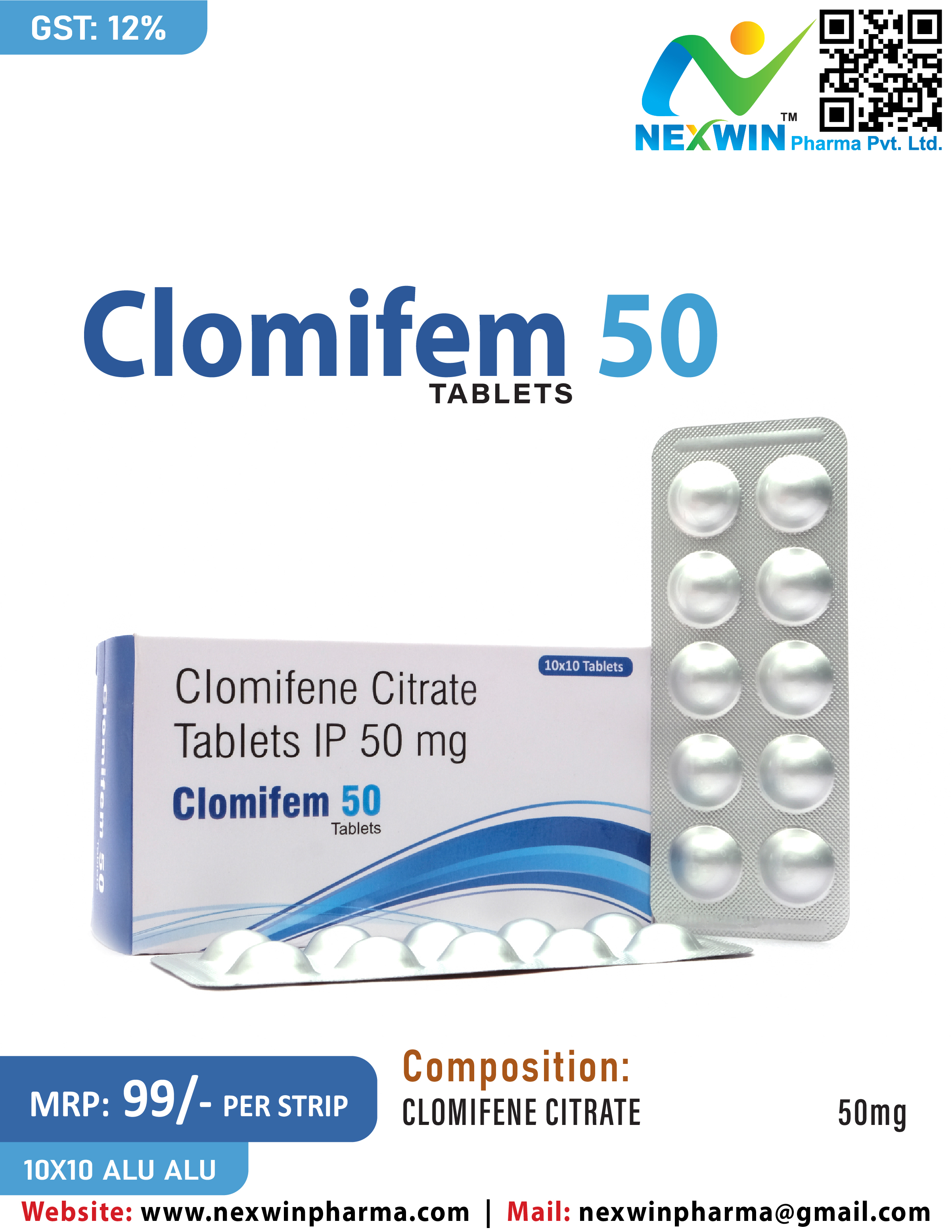 CLOMIFEM 50 TABLETS